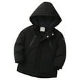 thumbnail image 6 of Cethrio Boys Winter Coats Size 8, Warm Windproof Zip up Thickened Winter Jackets with Hood Black, 6 of 7