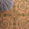 thumbnail image 6 of Safavieh Chelsea Aragon Oriental Wool Area Rug, Yellow/Light Green, 5'6" x 5'6" Round, 6 of 11