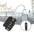 thumbnail image 4 of Light Weight 3-Digit Tsa Lock, No Keys Tsa21100 Steel Wire Lock, For Travel Suitcase Luggage, 4 of 8