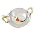 thumbnail image 3 of Pure Copper Stainless Steel Traditional Kadai Bowl With Serving Spoon Small Size, 3 of 3
