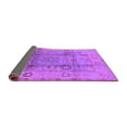 thumbnail image 2 of Ahgly Company Indoor Round Oriental Purple Traditional Area Rugs, 5' Round, 2 of 4