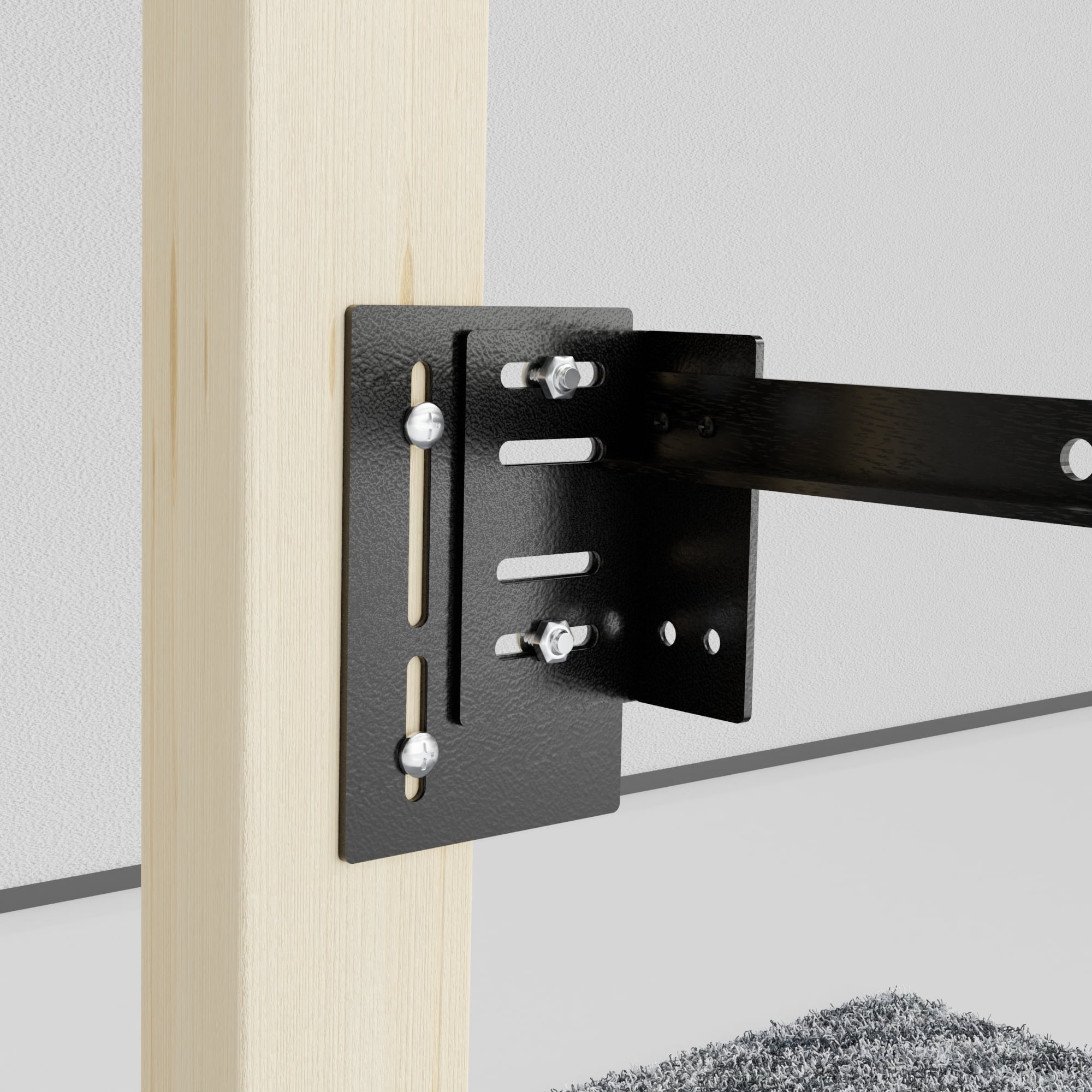 Continental Sleep, Headboard Attachment Bracket – Heavy-Duty 1.4″ Steel Plate Set (2-Pack), Universal Bolt-On Mounting Hardware for Metal & Wood Bed Frames, Secure, Easy to Install.