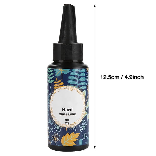 Resina UV Para Manualidades Y Uñas - No Tóxica, Inodora, Cura Con Luz UV/solar | 25g Transparente