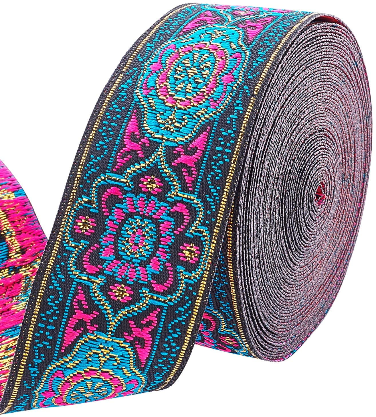 トップス c0mi ribbon pachwork parker Jinsinto 7m 33mm Vintage Jacquard Ribbon Embroidered Woven