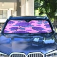thumbnail image 4 of ALAZA Rose Flower Purple Windshield Sun Shade Car Foldable Sun Visor Block UV Rays Protector 55"x27.6", 4 of 8