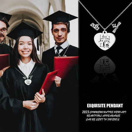 

Necklace with Heart Pendant Pendant Necklace Woman s Jewelry Laye Necklaces Small Necklaces for Women 2023 Graduation Season Necklace Graduate Stainless Steel Necklace