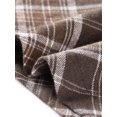 thumbnail image 6 of INSPIRE CHIC Women's Plaid Skirts Belted High Waist A-Line Mid-Length Skirts XS Khaki, 6 of 7