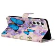 thumbnail image 3 of Gift compatible Samsung Galaxy S24+ Case Pattern Printing Folding Stand Pu Leather Phone Cover, 3 of 5