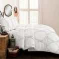thumbnail image 5 of Lush Decor Avon Queen Comforter Set, Shabby Chic Textured Ruffle Detail, Dry Clean Only, 5 of 11