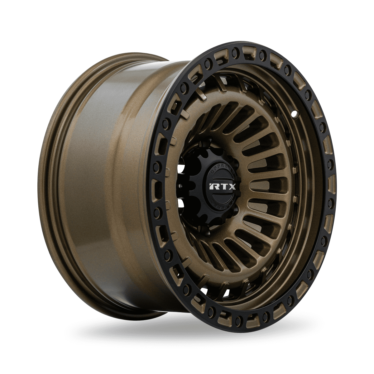 RTX Moab 17x9 5x127 ET-15 CB71.5 Bronze with Satin Black Lip Wheel