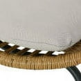 thumbnail image 5 of Beulah Outdoor Wicker Chair with Cushion, Set of 2, Light Brown, Beige, and Black, 5 of 8