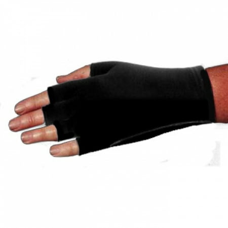 Clown Antics Black Nylon Fingerless Gloves