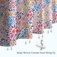 thumbnail image 6 of Pink Pioneer Flower Pattern Shower Curtain 72"x84" ,Bathroom Decorative Shower Curtains Set with 12 Hooks,Modern Waterproof Washable Shower Curtain, 6 of 6