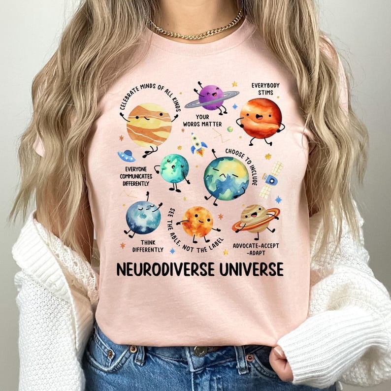 Space Neurodiversity Shirt, Neurodiverse Shirt, Sped Teacher Shirt, Autism Awareness Shirt, Special Education Shirt, Autism Shirt