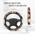 thumbnail image 4 of XMXT Vintage Food Hand Drawn Illustration Steering Wheel Cover, Elastic Non-Slip Universal Fit Car Decor Accessories Protector for Auto SUV Trucks, 4 of 8