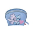 thumbnail image 3 of Disney Women's Blue Stitch and Angel Dome Cosmetic Travel Bag, 3 of 7