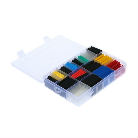 

Docooler 580PCS Assorted 2:1 Polyolefin Heat Shrink Tubing Tube Halogen-Free 6 Colors 11 Sizes Sleeving Wrap Wire Cable Kit φ1.0-φ10mm