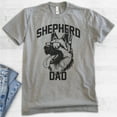thumbnail image 2 of Shepherd Dad T-shirt, Unisex Men's Shirt, German Shepherd Owner, Best Dog Dad Gift, Dark Heather Gray, X-Large, 2 of 6