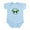 Sky Blue, variant on - Lucky TWINS Infant Bodysuit - Baby Light Bodysuit, Size Newborn - 24 Months