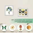 thumbnail image 4 of YOPTOP 8x10 inch Shadow Box Frame with Linen Back - Sturdy Rustic Memory Display Case of Flower Pictures Medals and More Tempered Glass,white,8" x 10", 4 of 8