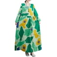 thumbnail image 1 of Vestido vintage de mujer de manga larga estampado de gran tamaño boho casual vestido de vacacio Abanopi Vestido, 1 of 7