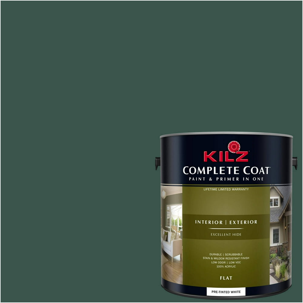Deep Spruce, KILZ Complete Coat Interior/Exterior Paint & Primer in One