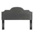 thumbnail image 5 of Modway Belinda Performance Velvet Twin Headboard in Charcoal, 5 of 9