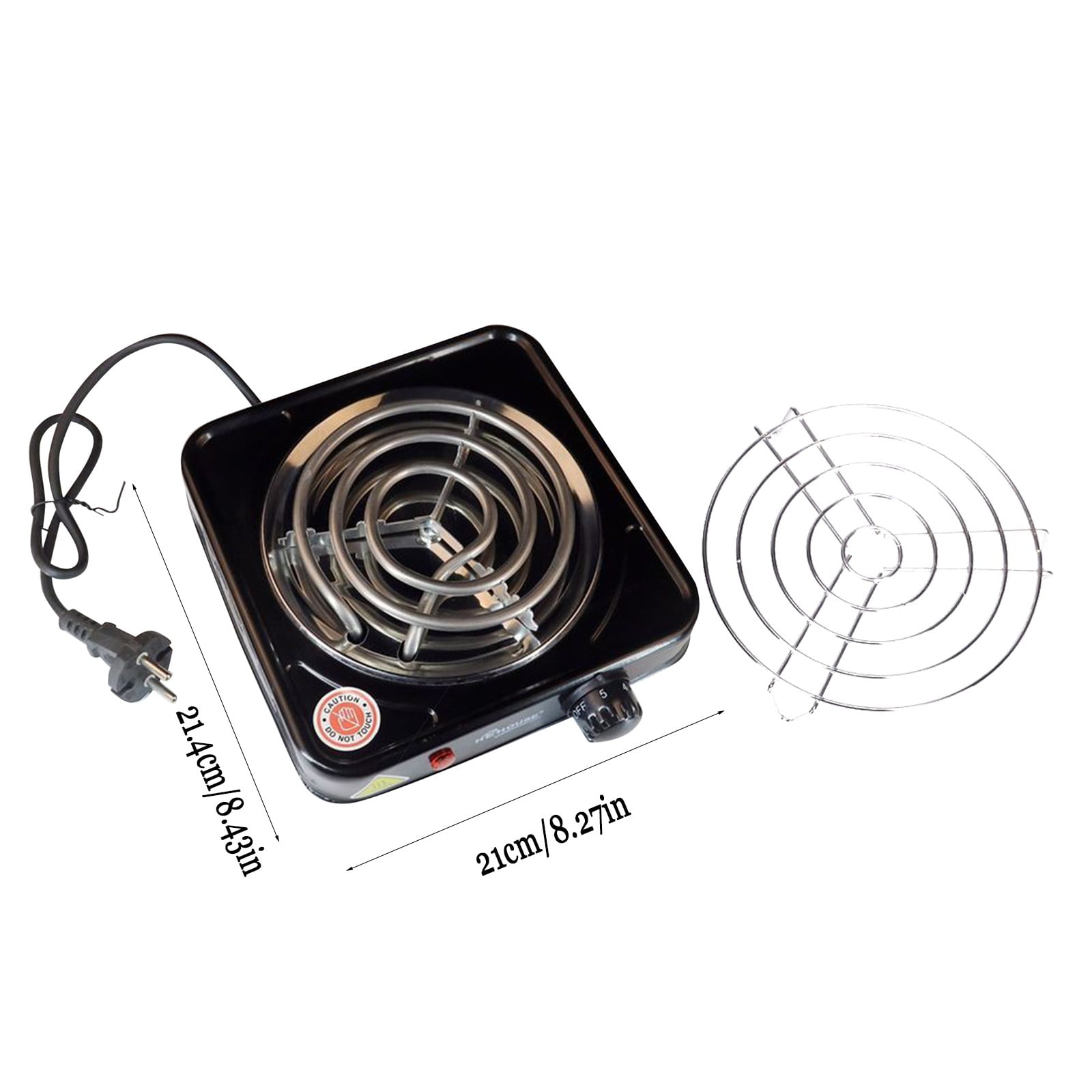 Okaydehi Electric Stove Heating Electric Stove Multifunctional Electric Stove 220V-230V Office&Craft&Stationery Black