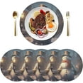thumbnail image 3 of GZHJMY Cute Christmas Snowman Placemats Set of 1 Non-Slip Heat Resistant Dining Table Place Mats Washable Kitchen PVC Weave Table Mats Table Mat, 3 of 7
