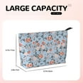 thumbnail image 4 of Picia Rose Flowers Printed Cosmetic Bags for Women Makeup Bag Large Capacity Purse Travel Toiletry Zipper Storage Pouch Make up Brushes Organizer for Gifts, 4 of 6