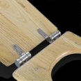 thumbnail image 2 of Toilet Seat Hinge Clips, Set Of 2 Replacement Toilet Seat Hinges With Zinc Alloy Fixings, 2 of 4