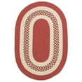 thumbnail image 2 of Colonial Mills 2' x 7' Red and White Reversible Oval Handcrafted Accent Area Rug, 2 of 2