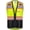 Green, variant on ProtectX 6 Pockets High Visibility Zipper Front Safety Vest with Reflective Tape Strips, Lightweight & Solid Fabric, ANSI/ISEA Certified Class 2, Lime Orange-Black - X Large