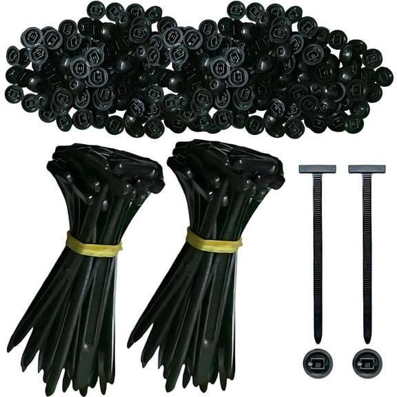 200 Pcs Heavy Duty Self-locking Zip Ties, Universal Nylon Cable Tie Buckles for Daily Repair and Fixing, Ideal for Garage, Home & Workplace Use