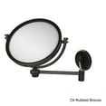 thumbnail image 4 of 8-in Wall Mounted Extending Make-Up Mirror 5X Magnification with Twist Accent in Satin Nickel, 4 of 5