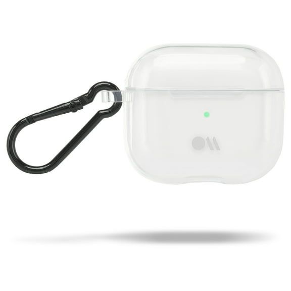 Case-Mate AirPods 3rd Gen Case with Carabiner Clip - Protective AirPods 3rd Generation Case - Clear