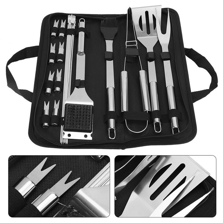 Goutoday BBQ Grill Tool Sets, 9 Pcs, Stainless Steel Griddle