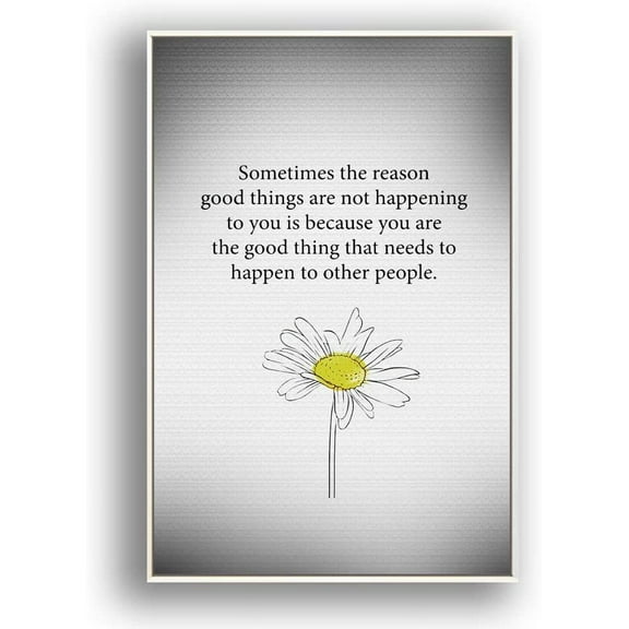 IDEA4WALL Framed Canvas Wall Art for Living Room, Bedroom Beautiful Quotes Canvas Prints for Modern Home Decoration Ready to Hang