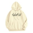 thumbnail image 3 of Women's Letter Print Hoodies Long Sleeved Hoodie With Pockets Casual Jacket Sweater Dress Women Casual Long Sleeve Tops Zip up Hoodie for Women Hooded Zip up Sweatshirt Women Womens Winter Hoodie Zip, 3 of 3