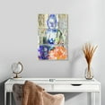 thumbnail image 2 of Elephant Stock Buddha I Wall Art - Vertical Multi Panel Canvas - Living Room Wall Decor - People Multi Panel - Gray And Blue Decor By Surma & Guillen - 14" x 23", 2 of 4