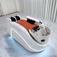 thumbnail image 1 of Head Massager Shampoo Chair Stylist Luxury Hairstylist Shampoo Chair Basin Reclining Electronic Full Relaxing Cadeira Furniture My Lux Decor Round, 1 of 12