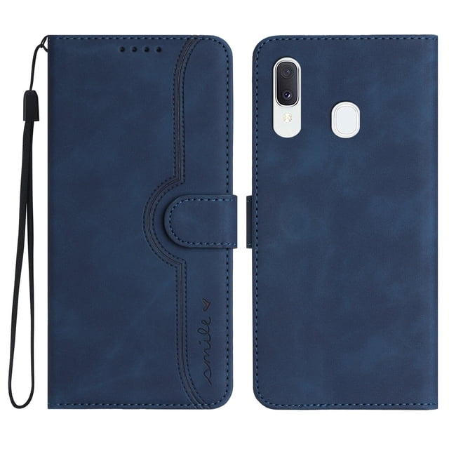 Compatible with Samsung Galaxy A30/ A20 Case Premium PU Leather Wallet with Built-in Magnet Cover