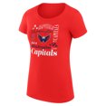 thumbnail image 2 of Women's G-III 4Her by Carl Banks Red Washington Capitals Super-Slim Fit Lightweight Collage Team Graphic T-Shirt, 2 of 3