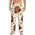 thumbnail image 2 of Goofa Fall Turkey Printed Soft Pajama Pants for Men, Wide Leg Comfy Casual Lounge Yoga Pants-X-Large, 2 of 9