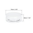 thumbnail image 2 of Uxcell 2oz/ 50ml Round Plastic Jars with Transparent Screw Top Lid for Storage 12Pack, 2 of 5