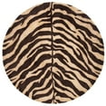 thumbnail image 4 of SAFAVIEH Bergama Lily Animal Print Wool Area Rug, Beige/Brown, 4' x 6', 4 of 9