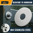 thumbnail image 3 of 100 Pcs Stainless Steel Fender Flat Washers 1/4" x 1" for Screws and Bolts, Durable 304 Stainless Steel Hardware for Construction and Repair, 3 of 5