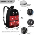 thumbnail image 3 of Uorisanigo Ladybug Kids Backpack for Girls Cute Insulated Lunch Bag Large Pencil Pouch Water Bottle Cover with Strap, 17 inch School Backpack for Age 5-15 Years Old, 3 of 7