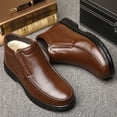 thumbnail image 1 of Zapatos de algodón para hombre, zapatos de invierno cálidos de terciopelo para hombre, botas de nieve de cuero a prueba de frío, zapatos para hombre Wmkox8yii 123q2237, 1 of 9
