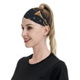 thumbnail image 5 of Sports Headbands Sweat Absorbing Breathable Hair Head Bands for Running Fitness Gym, Trombone Musical Instruments Art, 5 of 7